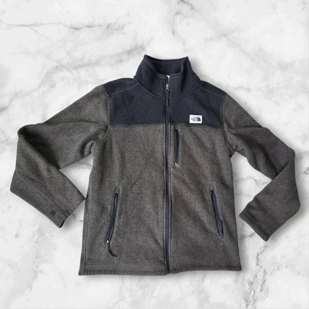 North Face Mens Size Medium Olive Green Quarter Zip